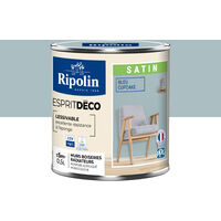 Peinture Murale Toutes Pièces - Satin - 0,5L - Bleu Cupcake - Ripolin