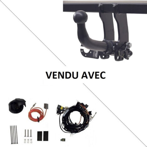 Attelage Fiat 500L Trekking (10/12-05/17) RDSOH + faisceau universel 7 broches + boitier électronique (1/2)