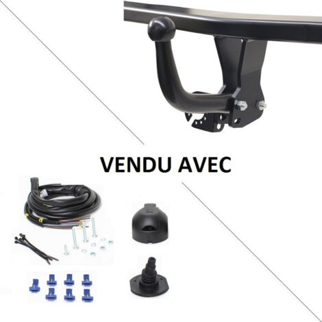 Attelage Honda Accord Berline (01/99-10/02) Col de cygne + faisceau universel 7 broches (1/3)