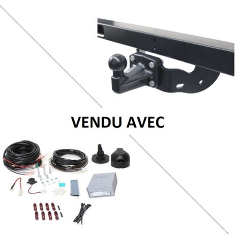Attelage Mercedes Classe V (W447 05/14) Standard + faisceau universel 7 broches + boitier électronique (1/2)