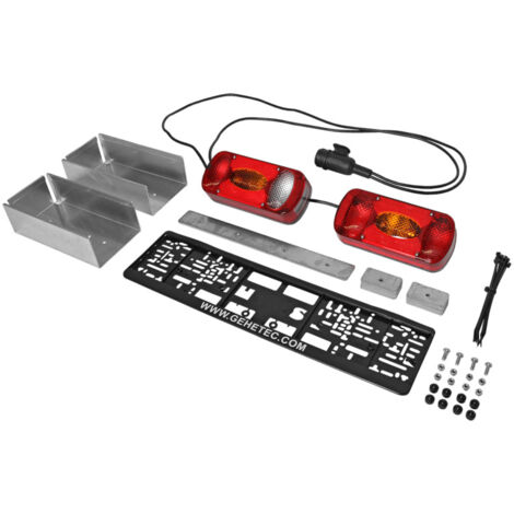 Rampe de feux et support de plaque pour porte-gibier Gehetec Deep 210 (1/2)
