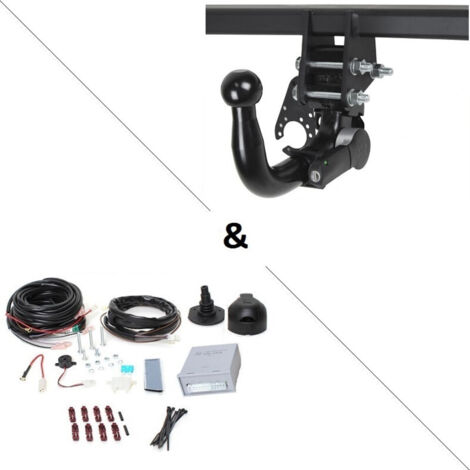 Attelage Mercedes Classe A Pack AMG uniquement (W176 10/12-06/15) RDSOV + faisceau universel 7 broches + boitier électronique (1/2)