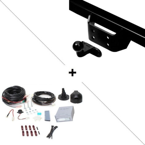 Attelage Ford Ranger sans barre anti encastrement (03/12-02/22) Standard + faisceau universel 7 broches + boitier électronique