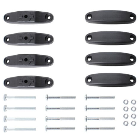Adaptateur barres de toit acier pour porte-skis Menabo Iceberg