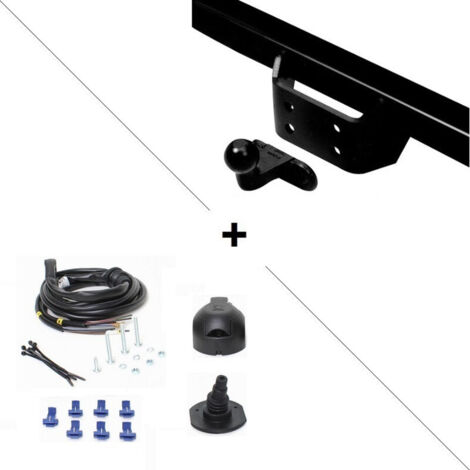 Attelage Nissan Kubistar 4x2 (08/03-03/10) Standard + faisceau universel 7 broches (1/2)