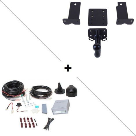 Attelage Mercedes Classe M (W163 01/98-07/05) Standard + faisceau universel 7 broches + boitier électronique (1/2)