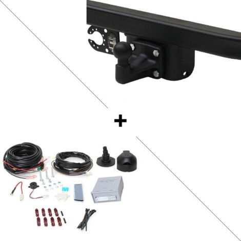Attelage Toyota Hilux N26 avec pare-chocs marchepied (05/16-) Standard + faisceau universel 7 broches + boitier électronique (1/2)