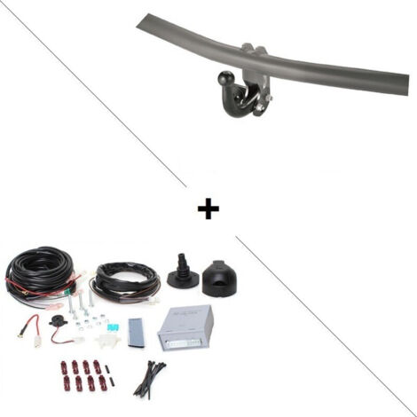 Attelage Audi A5 Coupé y compris S-Line (07/16-) Col de cygne + faisceau universel 7 broches + boitier électronique (1/2)