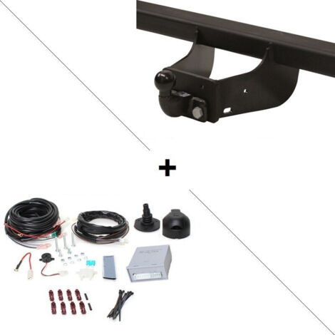 Attelage Nissan NV 400 Plateau roues simples (07/10-) Standard + faisceau universel 7 broches + boitier électronique (1/2)