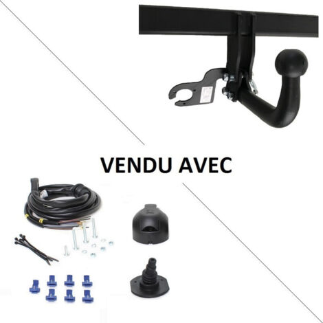 Attelage Renault Clio 3 (05/06-09/12) Col de cygne + faisceau universel 7 broches
