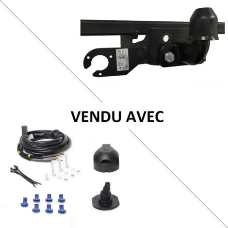 Attelage Volkswagen LT 28-35 Fourgon RS emp. 3000 avec marchepied (09/96-03/06) Standard + faisceau universel 7 broches