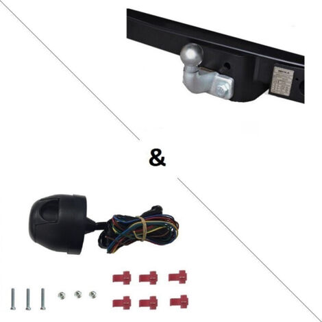 Attelage Volkswagen LT 3,5T, 4T et 4.6T EMP. 3550/4025 MM Sans Marchepied (01/96-03/06) Standard + faisceau universel 7 broches (1/2)