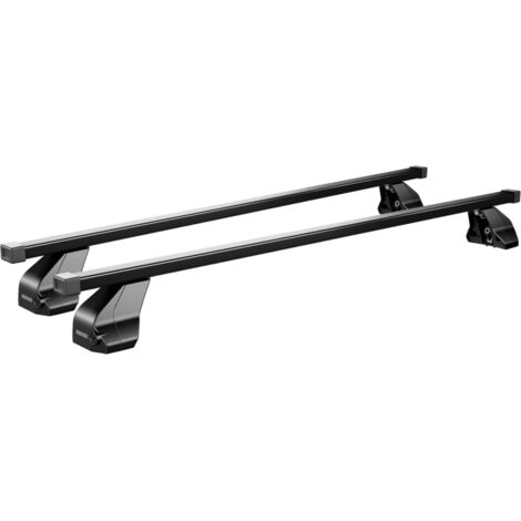 Barres de toit Renault Scenic I (10/96-07/03) Menabo Omega M acier noir (1/5)