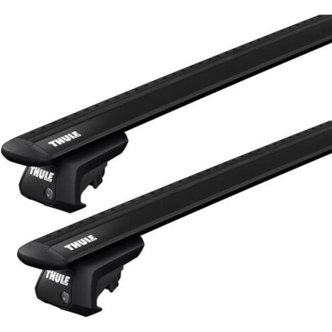 Barres de toit Audi A6 Break (06/97-03/05) Thule WingBar Evo Black Alu (1/4)