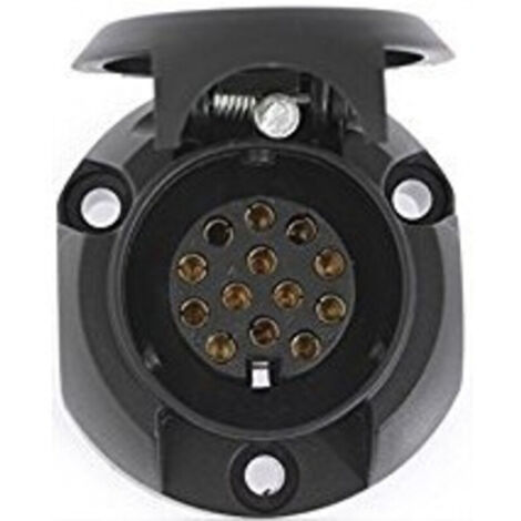 Prise électrique 13 broches avec micro-contact – Mode de pose encastré – Indice de protection IP44 – Intensité 16A – Nombre de pôles 3 – Erich Jaeger (1/2)