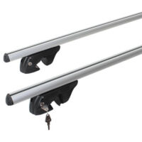 Barres de toit Mercedes Classe M W164 (07/05-11/11) Menabo Sherman Noir