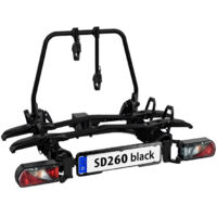 Porte-vélos LAS SD260 Noir pour 2 vélos spécial portes battantes fourgon