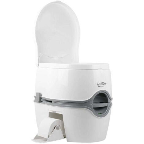 Thetford Porta Potti 565P, toilettes portables de luxe de couleur blanche.