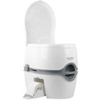 Thetford Porta Potti 565P, toilettes portables de luxe de couleur blanche.