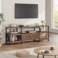 TV Cabinet 200 cm Industrial Wood TV Stand with Drawers