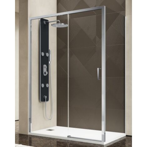 Duschkabine 75x120 cm Höhe 200cm rechteckig aus transparentem, gehärtetem Glas , Easy Entrance – FRASCIO (1/5)