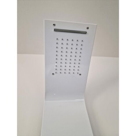 Duschpaneel Fra9010 Weiß aus Edelstahl 18/10 - FRASCIO