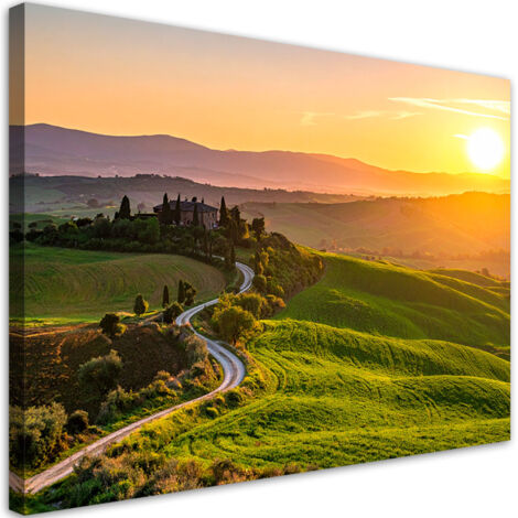 Impresión de Imagen, Toscana paisaje atardecer, 30x20 (1/5)