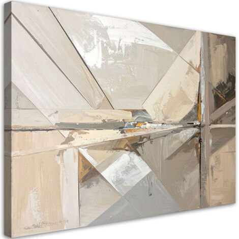 Cuadro en Lienzo, Abstracción en tonos beige, 30x20 (1/5)