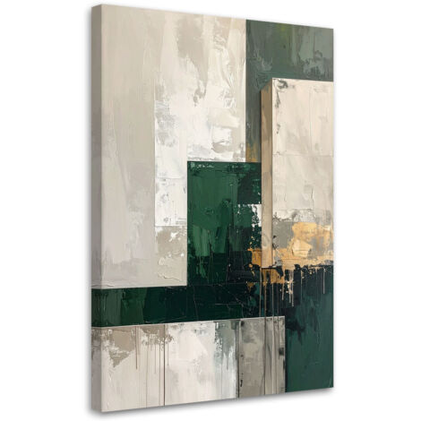 Impresión de Imagen, Abstracción verde oscuro y beige, 20x30 (1/5)