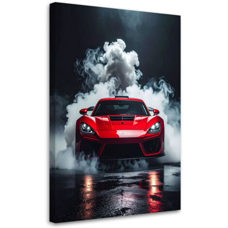 Cuadro en Lienzo, Coche deportivo rojo, 70x100 (1/5)
