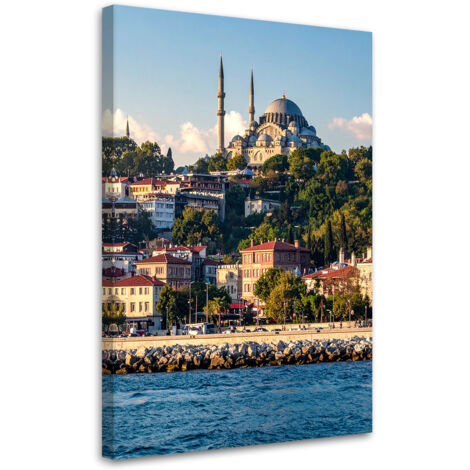 Cuadro en Lienzo, Arquitectura ciudad mezquita de Estambul Turquía, 40x60 (1/5)
