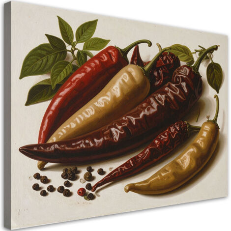 Cuadro en Lienzo, Chiles rojos secos, 30x20 (1/5)