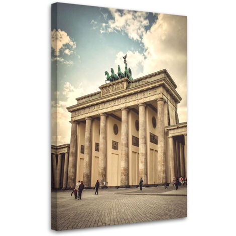 Cuadro en Lienzo, Berlín Puerta de Brandeburgo vintage, 20x30 (1/5)