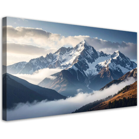Impresión de Imagen, Montañas invierno paisaje naturaleza, 100x50 (1/5)