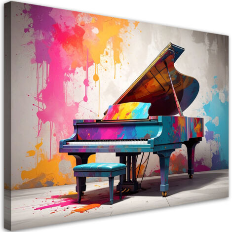 Impresión de Imagen, Piano de colores, 90x60 (1/5)