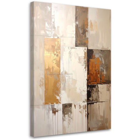 Impresión de Imagen, Abstracción en beige y dorado, 20x30 (1/5)