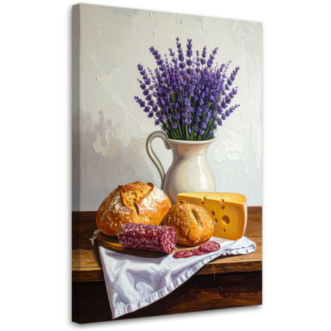 Cuadro sobre Lienzo, Naturaleza muerta con rollos de lavanda, 20x30 (1/5)