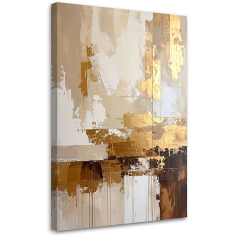 Impresión de Imagen, Abstracción en dorado y beige, 20x30 (1/5)