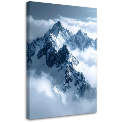 Impresión de Imagen, Cumbres nevadas, panorama, 40x60 (1/5)