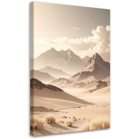 Impresión de Imagen, Paisaje de montaña en beige, 20x30 (1/5)