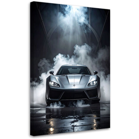Impresión de Imagen, Coche deportivo plateado, 20x30 (1/5)