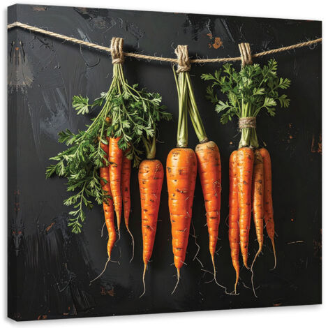 Impresión de Imagen, Zanahorias Manojo de verduras, 20x20 (1/5)