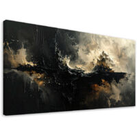 Impresión de Imagen, Abstracción oscura en tonos beige, 80x40