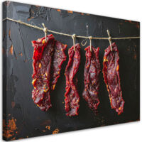 Cuadro sobre Lienzo, Carne de vacuno seca, 45x30