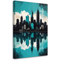 Impresión de Imagen, Edificios modernos Ciudad Turquesa, 70x100