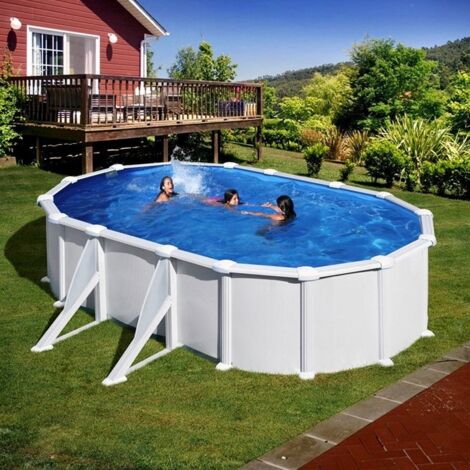 Piscina ovalada de acero GRE Atlantis 610x375x132cm