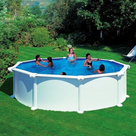 Piscina Atlantis Acero Blanco altura 132 - Ø460 redonda
