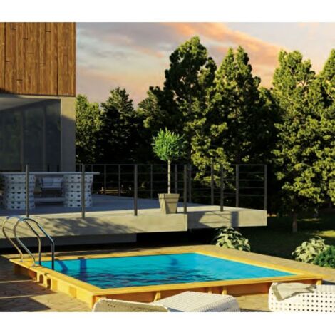 Piscina Sunbay Gre Madera Natural - Cuadrada 305x305x119 Carra (1/5)