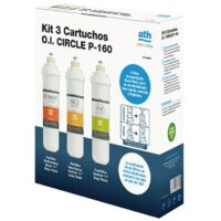 Kit 3 cartuchos recambios osmosis Circle - ATH