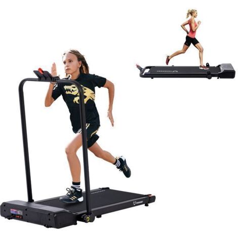 FOXSPORT Tapis de course pliable - Tapis de Marche - Vitesse 1-10 km/h - Écran LED - Compact et Silencieux avec télécommande